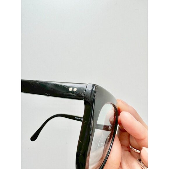 DEREK LAM Lore Black Acetate Plastic Full Frame Cat Eye Sunglasses - Picture 6 of 16